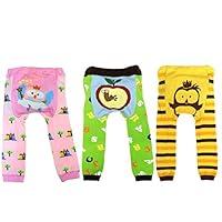 Algopix Similar Product 1 - Dabuyu Baby Leggings Set of 3