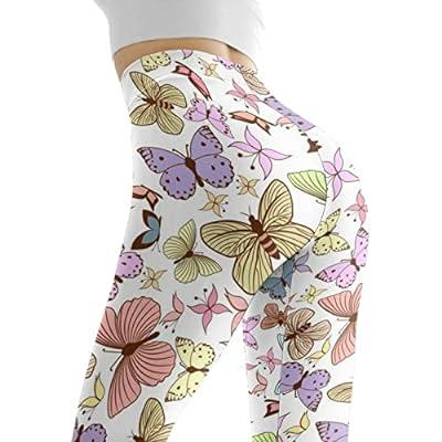 Best Deal for Salabomia Colorful Butterfly Flattering Yoga Pants