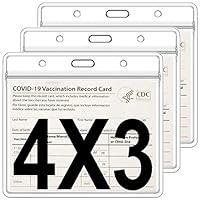 Algopix Similar Product 12 - 3 Pack CDC Vaccination Card Protector