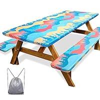 Algopix Similar Product 19 - ICOSY Picnic Table Cover with Bench