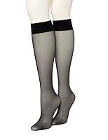 Algopix Similar Product 14 - Hue Womens Sheer Knee Hi Socks 2 Pair