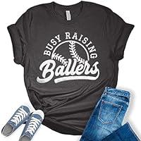 Algopix Similar Product 6 - Busy Raising Ballers T Shirt Baseball