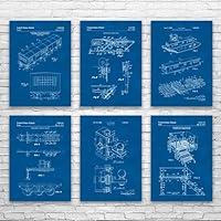 Algopix Similar Product 20 - Mobile Home Patent Posters Set of 6