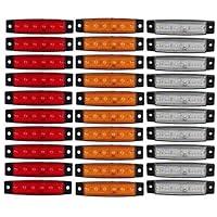 Algopix Similar Product 20 - YUK 30pcs 1224V 6 LED RedWhiteYellow