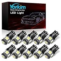Algopix Similar Product 8 - Yorkim 194 LED Bulbs White 6000k Super