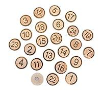 Algopix Similar Product 2 - Rayher Wooden Numbers for Advent