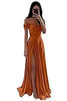Algopix Similar Product 3 - SOLODISH Burnt Orange Bridesmaid Dress