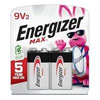 Algopix Similar Product 4 - Energizer MAX 9V Batteries 2 Pack 9