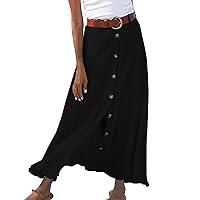 Algopix Similar Product 9 - HOSTINGG Skirts for Women Elastic High