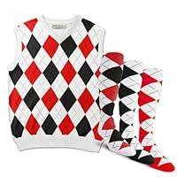 Algopix Similar Product 20 - GolfKnickers Argyle Sweater Vest and 3