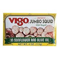 Algopix Similar Product 6 - Vigo Jumbo Squid in Sunflower and Oilve
