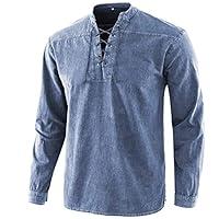 Algopix Similar Product 14 - Mens Long Sleeve Hippie Shirts Casual