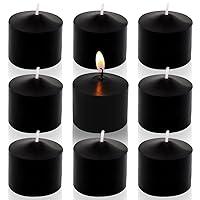 Algopix Similar Product 19 - Black Votive Candles 9 Packs Unscented
