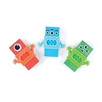 Algopix Similar Product 5 - Monster Erasers - Set of 3