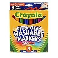 Algopix Similar Product 20 - Crayola 8 Ct Bold BroadLine Washable