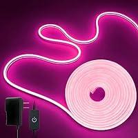 Algopix Similar Product 10 - LannlKer Pink Neon LED Strip Light 12V
