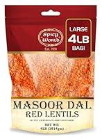 Algopix Similar Product 17 - Spicy World Masoor Dal 4 Pound Bag