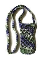Algopix Similar Product 3 - Cotton Crochet Crossbody Water Bottle