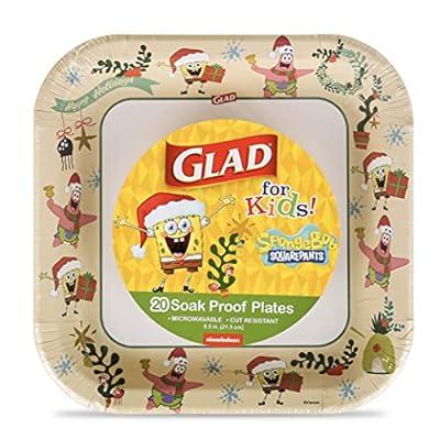 Best Deal for Glad for Kids Spongebob Squarepants Paper Plates, 20 Count