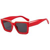 Algopix Similar Product 12 - Vintage Oversized Square Sunglasses for