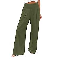 Algopix Similar Product 5 - Linen Pants Women Summer High Waisted