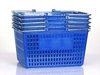 Algopix Similar Product 14 - Shopping Basket Set of 5 Durable Blue