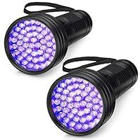 Algopix Similar Product 20 - 2Pack UV Flashlight Black Light 51
