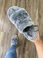 Algopix Similar Product 11 - Luna Fur Sandals Slippers Platform Women