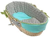 Algopix Similar Product 11 - Hoohobbers Tailored Moses Basket Blue