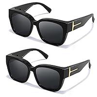 Algopix Similar Product 15 - TJUTR Fit Over Sunglasses for Women