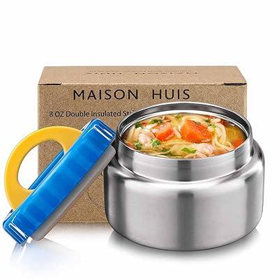Best Deal for MAISON HUIS 8oz Soup Thermos Wide Mouth Vacuum Insulated
