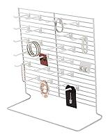 Algopix Similar Product 8 - 24Peg White Wire Countertop Rack