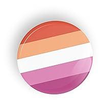 Algopix Similar Product 7 - Lesbian Pride Flag pin badge button or