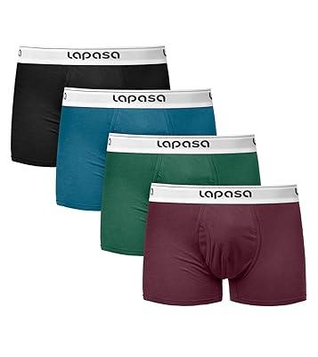 Best Deal for LAPASA Men's 2 Pack Thermal Top & 4 Pack Cotton Stretch
