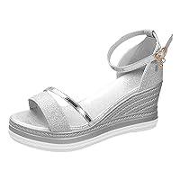Algopix Similar Product 1 - Cookinty Classic Wedge Sandals for