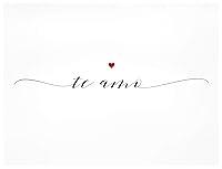 Algopix Similar Product 11 - Te Amo I love You 11x14 Unframed Art