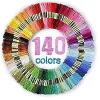 Algopix Similar Product 10 - Premium Rainbow Color Embroidery Floss