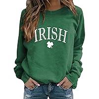 Algopix Similar Product 9 - Womens St Patricks Day Sweatshirt Irish