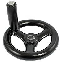 Algopix Similar Product 18 - uxcell Black 12mm x 120mm 3 Spoke Hand