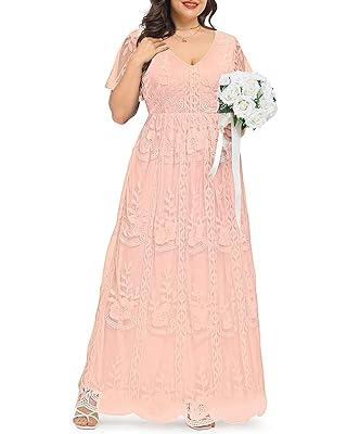 Best Deal for Women Bridesmaid Dresses Maxi Plus Size Boho Maternity
