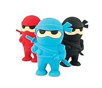 Algopix Similar Product 4 - OOLY Ninja Erasers  Set of 3  Blue