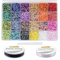 Funtopia 4mm 7800pcs+ Seed Beads for Jewelry Making, 60 Colors Small Glass  Beads for Bracelets, Friendship Bracelet Kit with Alphabet Letter Beads 