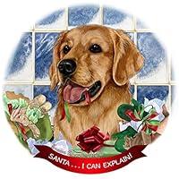Algopix Similar Product 3 - Golden Retriever Porcelain Hanging