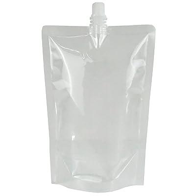 Best Deal for QQ Studio Plastic Flask Bags for Alcohol Clear Drinking