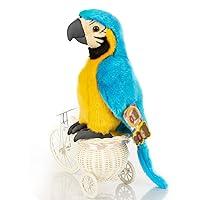Algopix Similar Product 19 - 12 inch Fluffy Stuffed Macaw Parrot