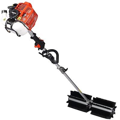 Best Deal for Gas Powered Snow Sweeper Brush Broom, Cordless Hand Held
