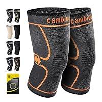 Algopix Similar Product 6 - CAMBIVO 2 Pack Knee Brace Knee