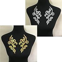 Algopix Similar Product 11 - Sequin Flower Applique Patches Clothing