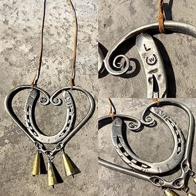 Best Deal for 2pcs Rustic Horse Lucky Love Wind Chimes Western Horse Shoe