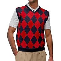 Algopix Similar Product 19 - VNeck Argyle Golf Sweater Vests 